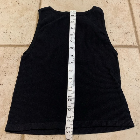 💜 Ardene Basic Collection Black Ribbed Tank Top - XS-S/TP-P - Picture 5 of 5